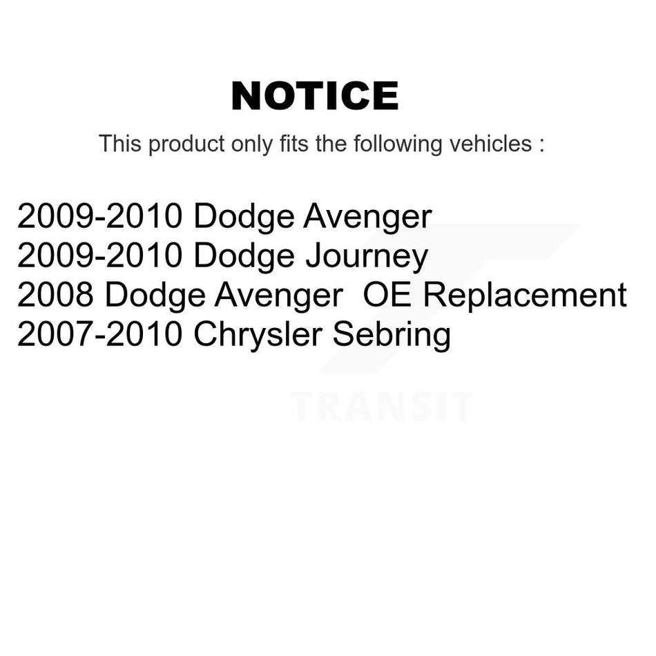 Rear Upper Suspension Control Arm Pair For Dodge Journey Chrysler Sebring Avenger KTR-105732