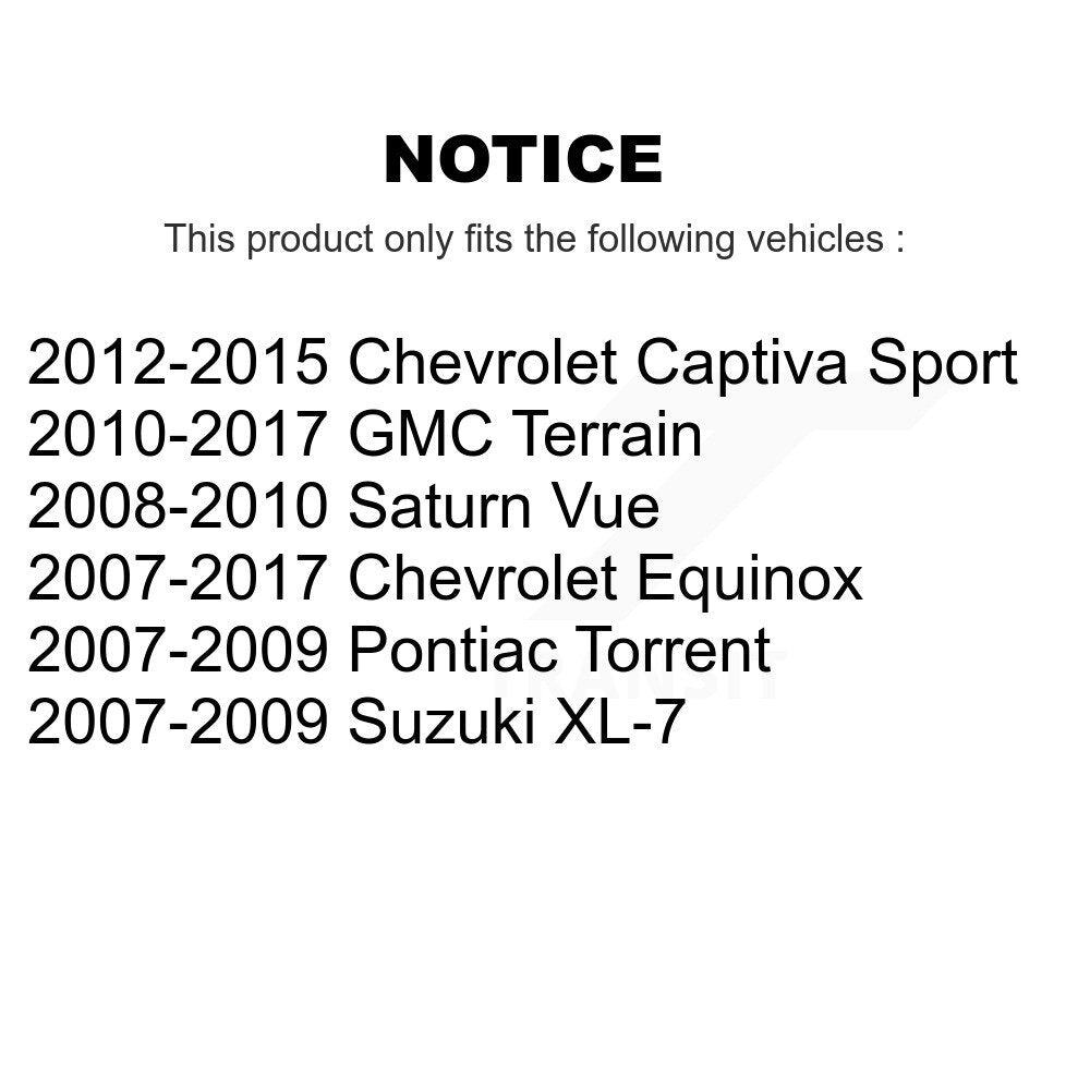 Rear Upper Control Arm Pair For Chevrolet Equinox GMC Terrain Pontiac Torrent Saturn Vue KTR-105733
