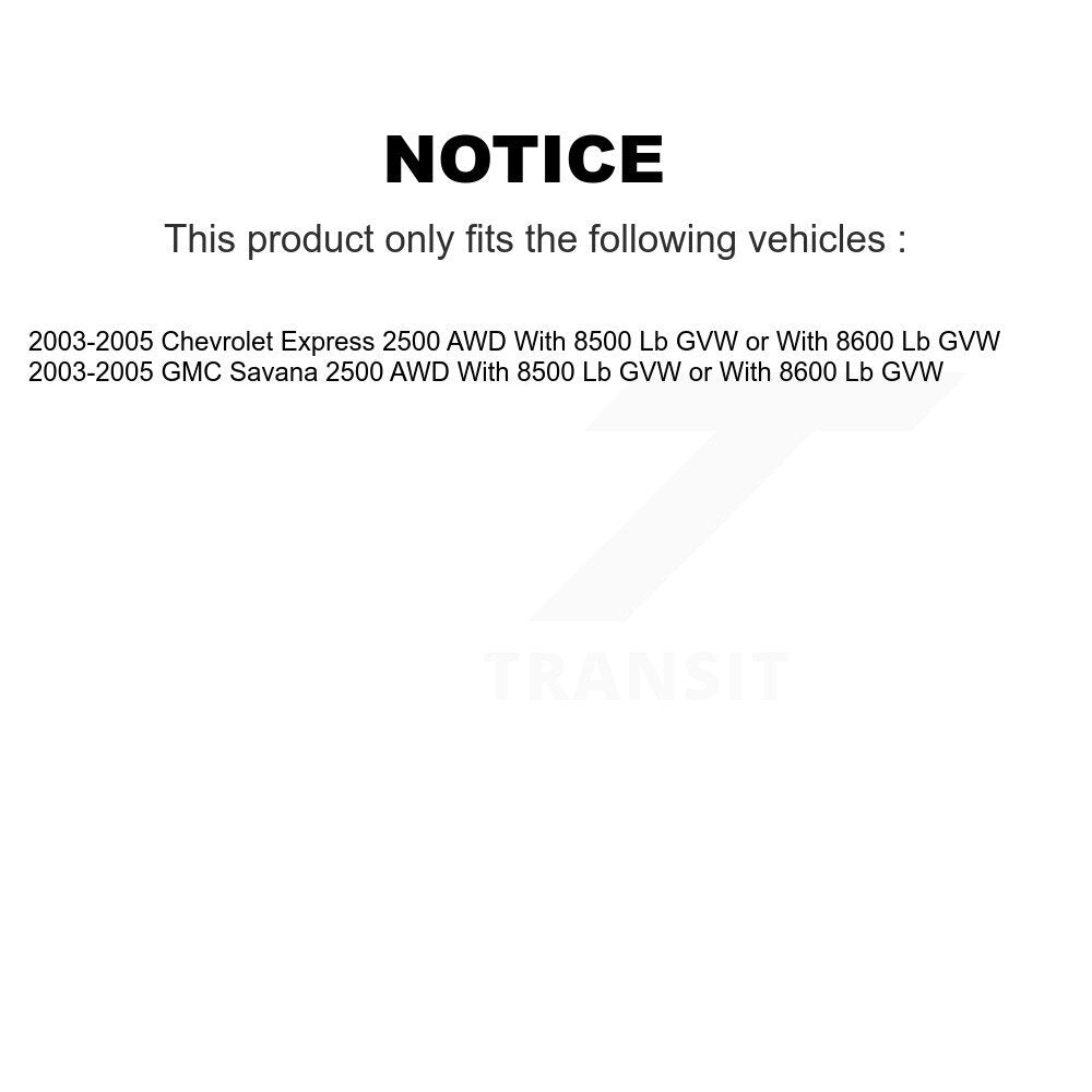 Front Upper & Lower Control Arms Tie Rods Link Sway Bar Kit (10Pc) For GMC Savana 2500 KTR-105752