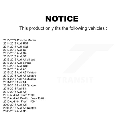 Rear Upper Kit For Audi Q5 Porsche Macan A4 Quattro A5 S4 S5 A6 A7 SQ5 allroad A8 RS5 S6 KTR-105768