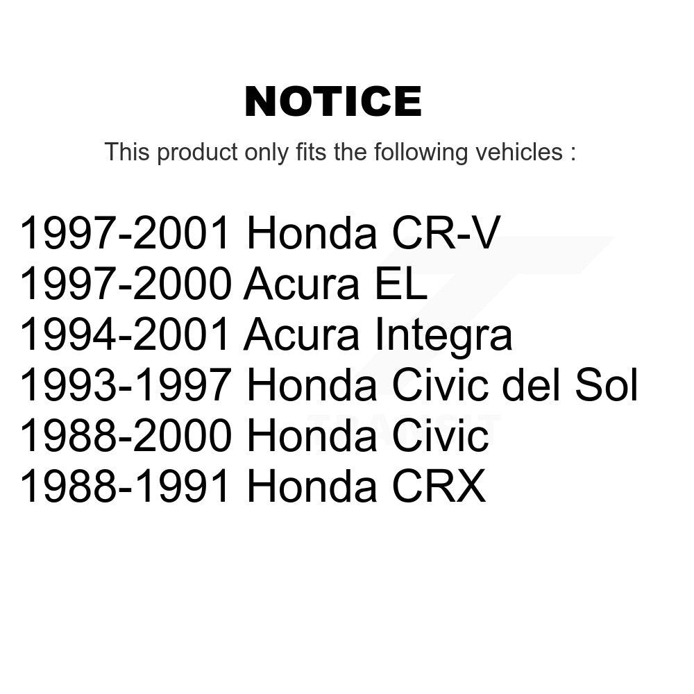 Rear Upper Kit For Honda Civic CR-V Acura Integra EL del Sol CRX KTR-105772