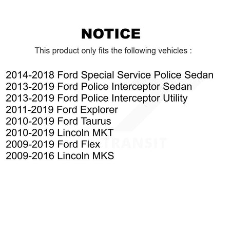 Rear Upper Kit For Ford Explorer Flex Taurus Lincoln Police Interceptor Utility Sedan MKS KTR-105773