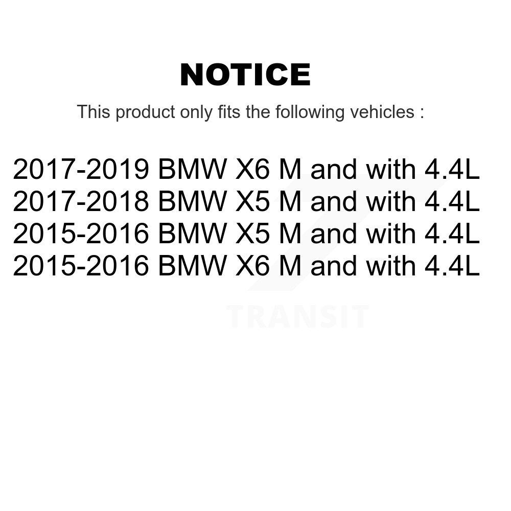 Front Ceramic Disc Brake Pads And Wear Sensors Kit For BMW X5 X6 M with 4.4L KTW-100048