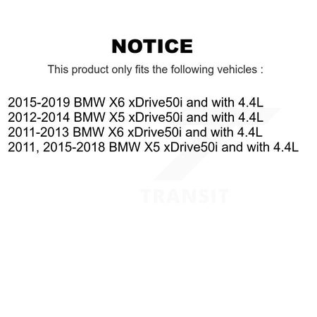 Front Ceramic Disc Brake Pads And Wear Sensors Kit For BMW X5 X6 xDrive50i with 4.4L KTW-100049