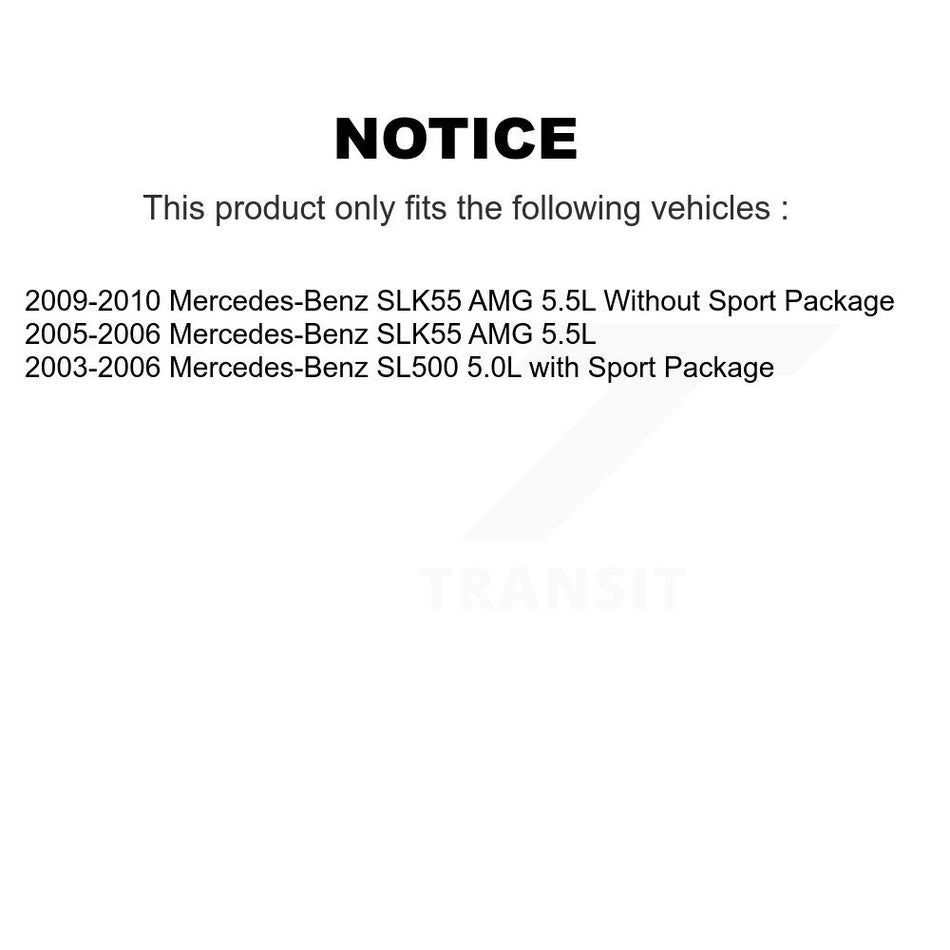 Front Ceramic Disc Brake Pads And Wear Sensors Kit For Mercedes-Benz SL500 SLK55 AMG KTW-100114