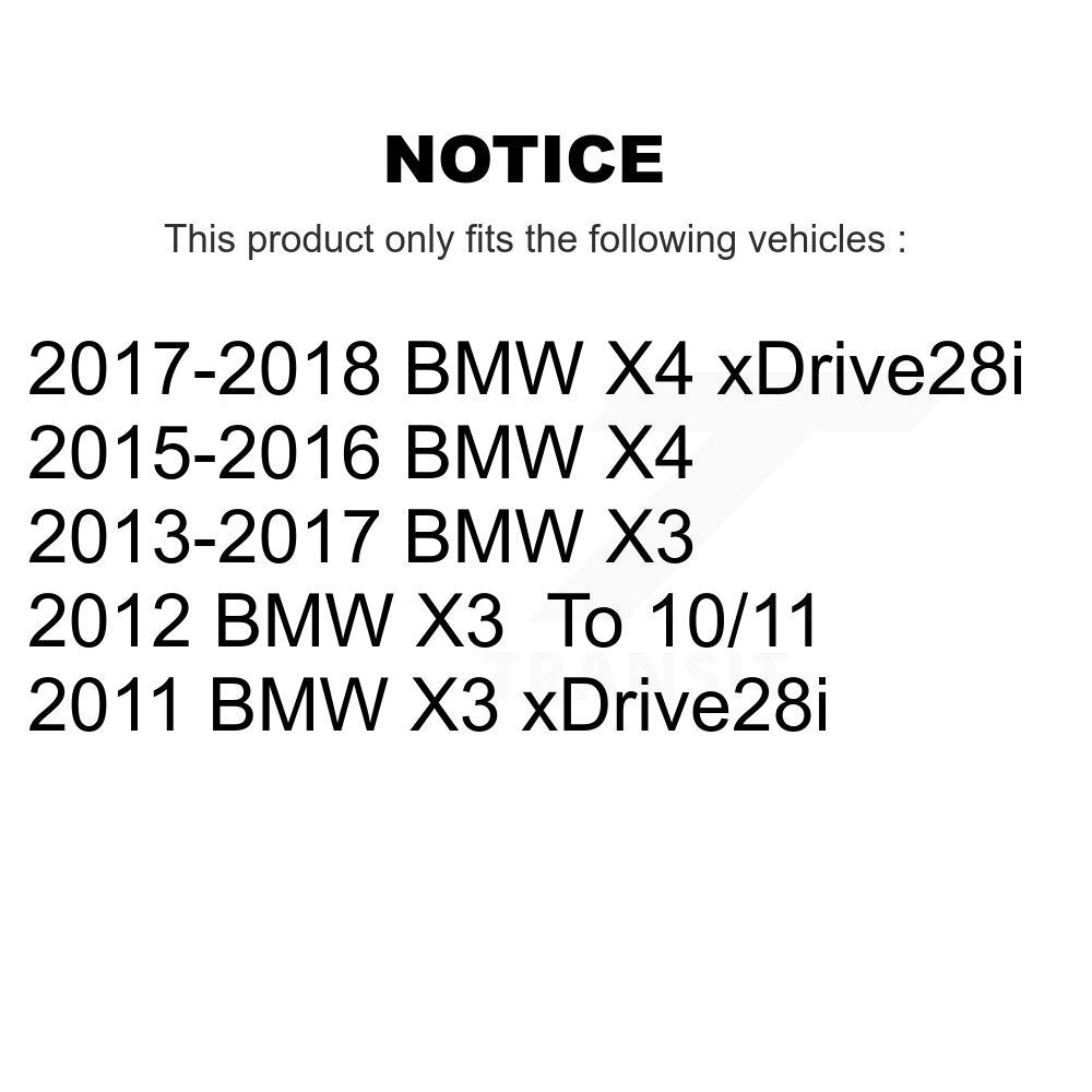 Front Rear Ceramic Disc Brake Pads And Wear Sensors Kit For BMW X3 X4 KTW-100258