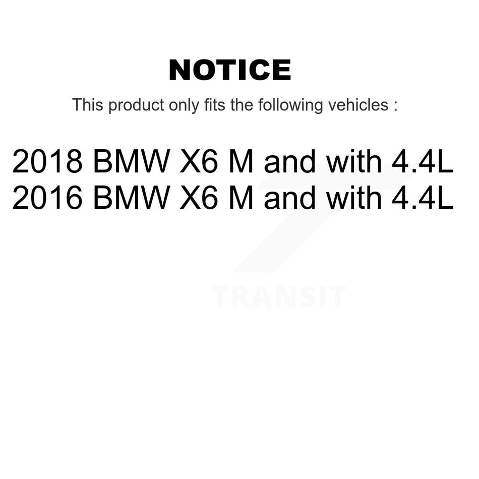 Front Rear Ceramic Disc Brake Pads And Wear Sensors Kit For BMW X6 M with 4.4L KTW-100328