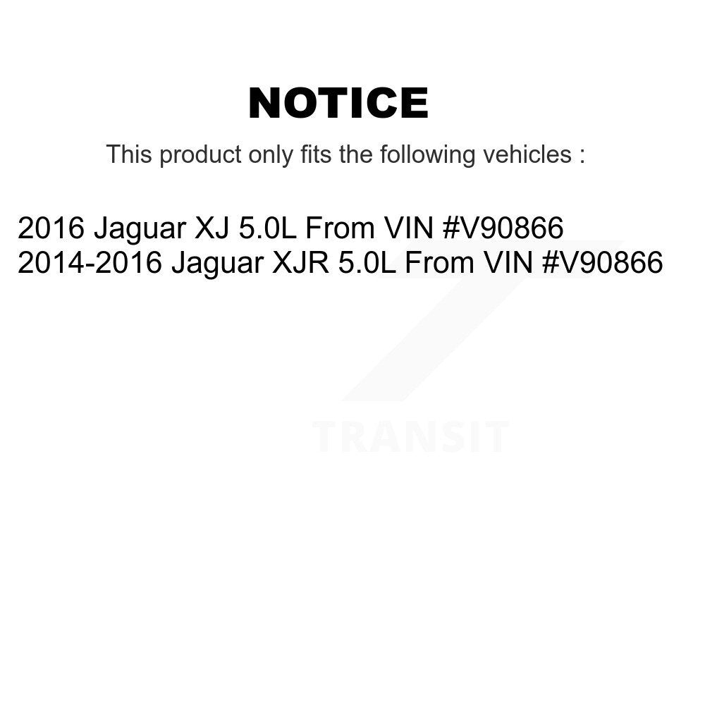 Front Rear Ceramic Disc Brake Pads And Wear Sensor Kit For Jaguar XJ XJR From VIN #V90866 KTW-100495