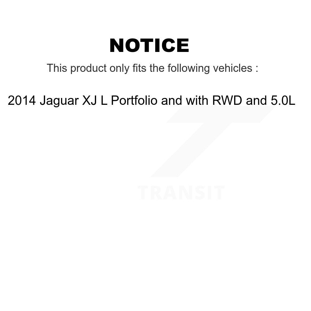 Front Rear Ceramic Brake Pad Wear Sensor Kit For 2014 Jaguar XJ L Portfolio with RWD 5.0L KTW-100497
