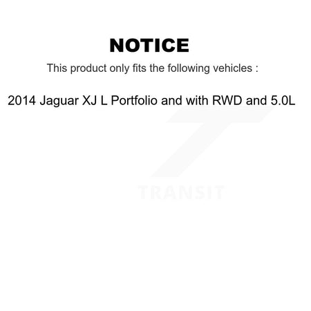 Front Rear Ceramic Brake Pad Wear Sensor Kit For 2014 Jaguar XJ L Portfolio with RWD 5.0L KTW-100497