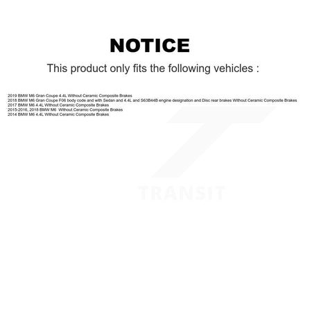 Front Rear Ceramic Disc Brake Pads And Wear Sensors Kit For BMW M6 Gran Coupe KTW-100640