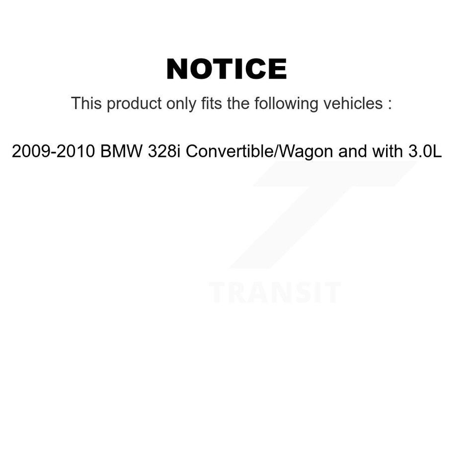 Front Rear Ceramic Disc Brake Pads And Extra Wear Sensors Kit (5Pc) For BMW 328i KTW-100729