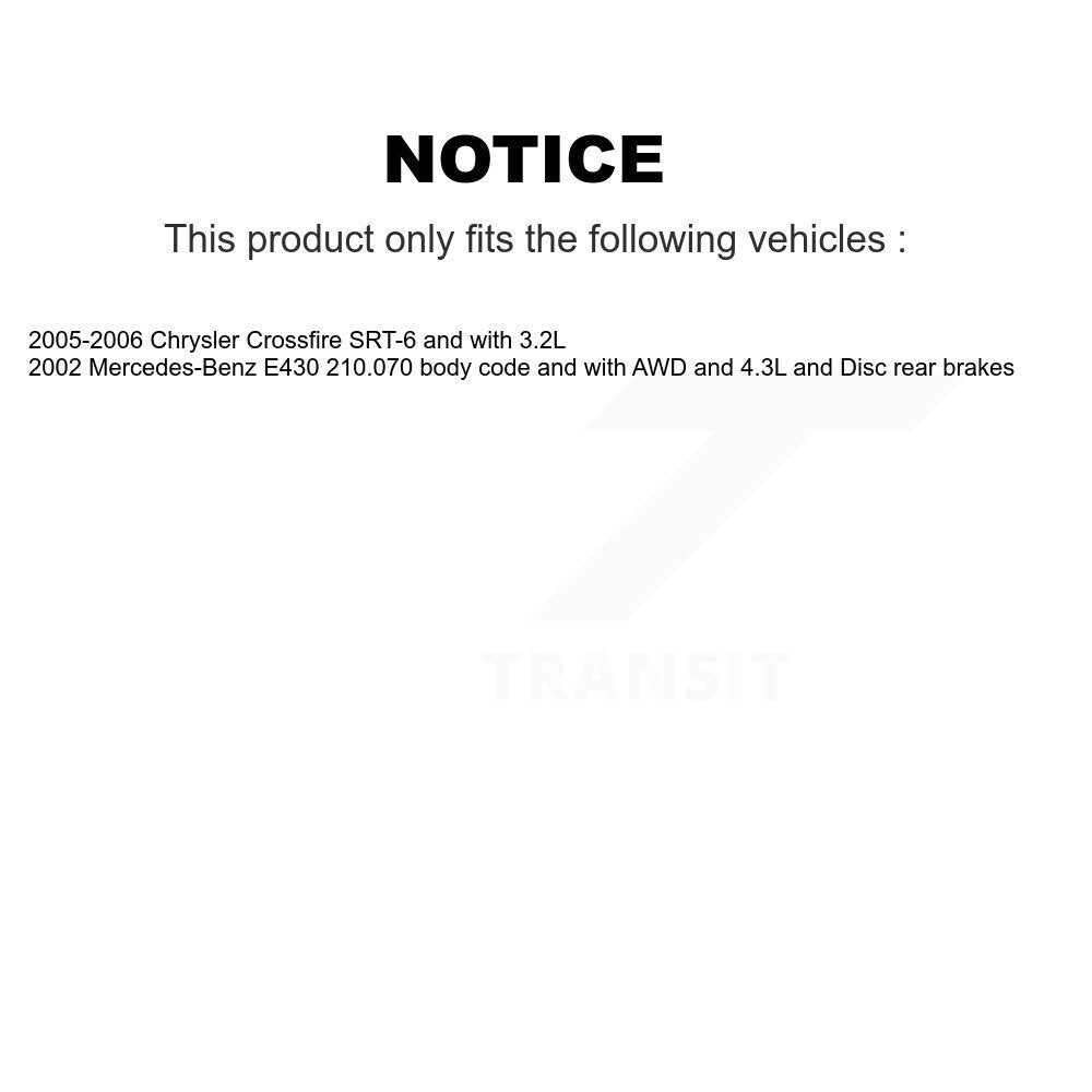 Front Ceramic Disc Brake Pads & Wear Sensor Kit For Chrysler Crossfire Mercedes-Benz E430 KTW-100864