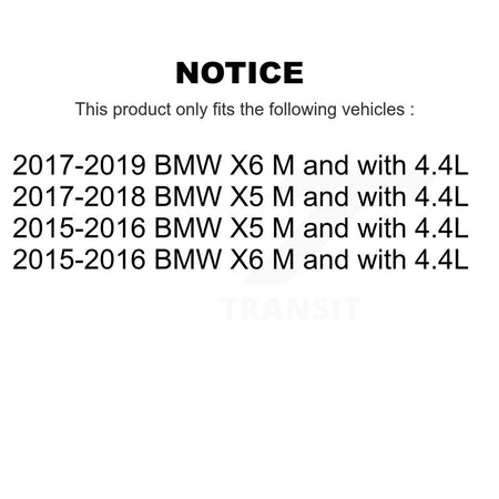 Front Ceramic Disc Brake Pads And Wear Sensors Kit For BMW X5 X6 M with 4.4L KTW-100929