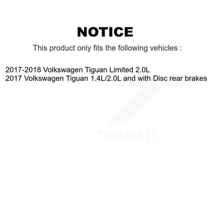 Front Ceramic Disc Brake Pads And Extra Wear Sensors Kit For Volkswagen Tiguan Limited KTW-100968