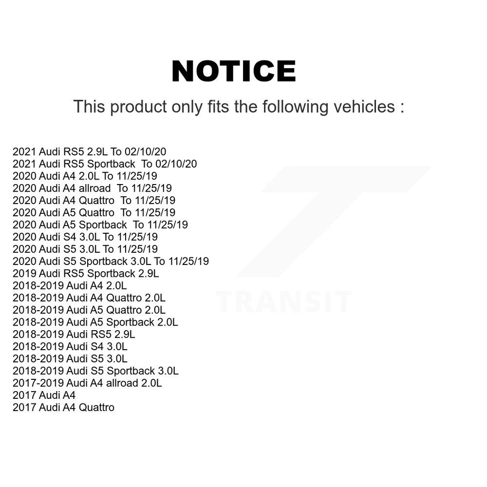 Rear Ceramic Brake Pad Wear Sensor Kit For Audi A4 Quattro A5 Sportback S5 allroad S4 RS5 KTW-101197