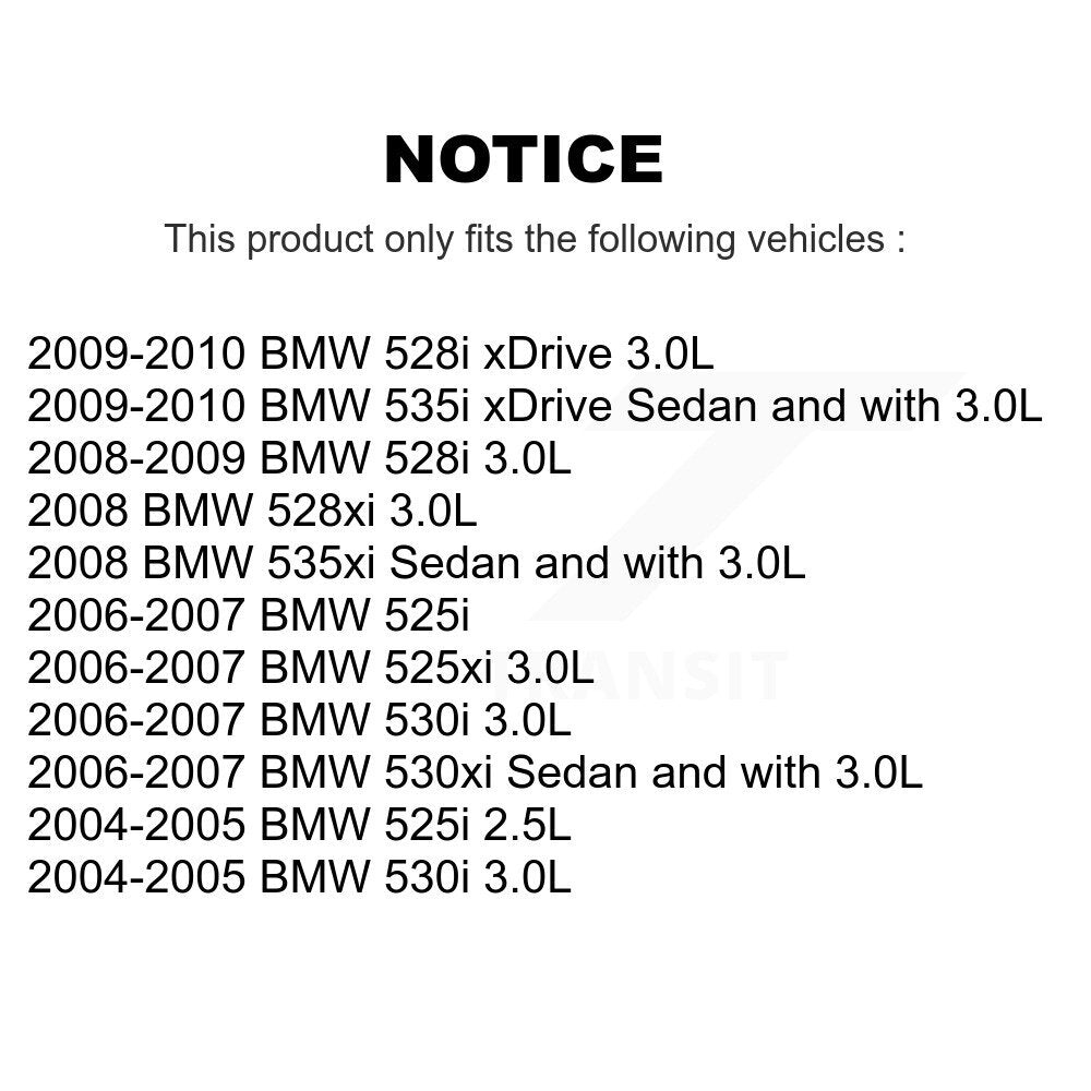 Rear Ceramic Brake Pad And Wear Sensor Kit For BMW 530i 530xi 528i xDrive 525i 535i 535xi KTW-101234