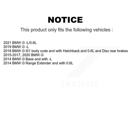 Rear Ceramic Disc Brake Pads And Wear Sensors Kit For BMW i3 i3s KTW-101336