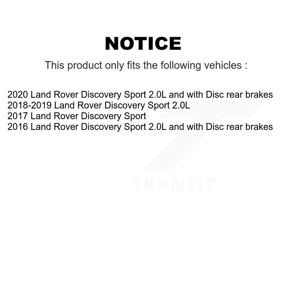 Rear Ceramic Disc Brake Pads And Wear Sensors Kit For Land Rover Discovery Sport KTW-101370