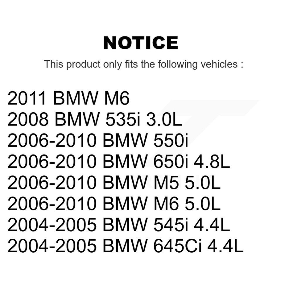 Rear Ceramic Disc Brake Pads And Wear Sensors Kit For BMW 650i 645Ci 550i M5 M6 545i 535i KTW-101400