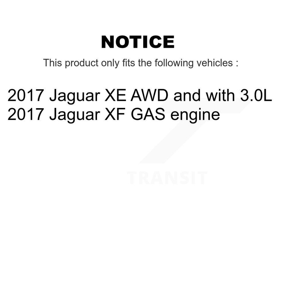 Front Rear Ceramic Disc Brake Pads And Wear Sensors Kit For 2017 Jaguar XE XF KTW-101537