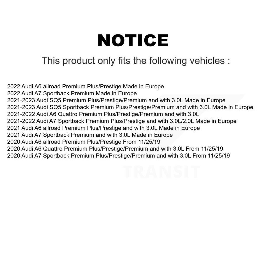 Front Rear Ceramic Brake Pad Wear Sensor Kit For Audi SQ5 Sportback A6 Quattro A7 allroad KTW-101650