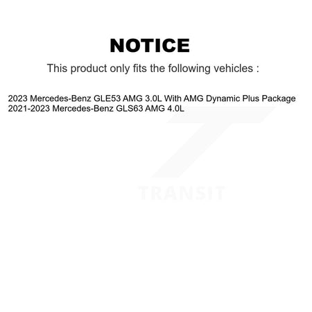 Front Rear Ceramic Disc Brake Pads And Wear Sensors Kit For Mercedes-Benz GLS63 AMG GLE53 KTW-101664