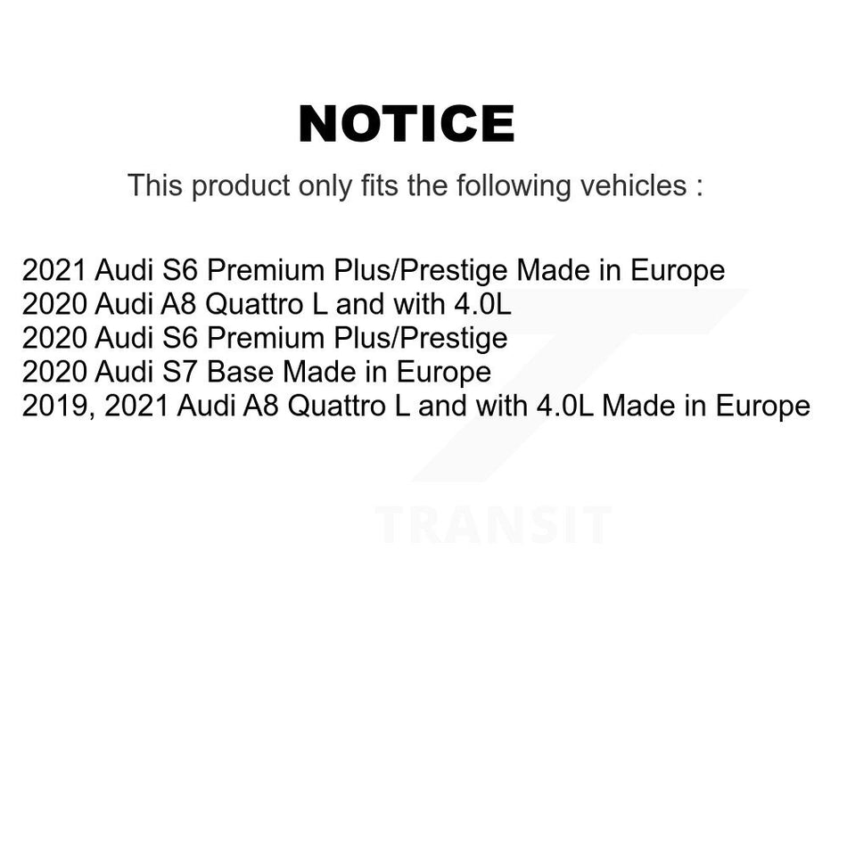 Front Ceramic Disc Brake Pads And Wear Sensors Kit For Audi A8 Quattro S6 S7 KTW-101710