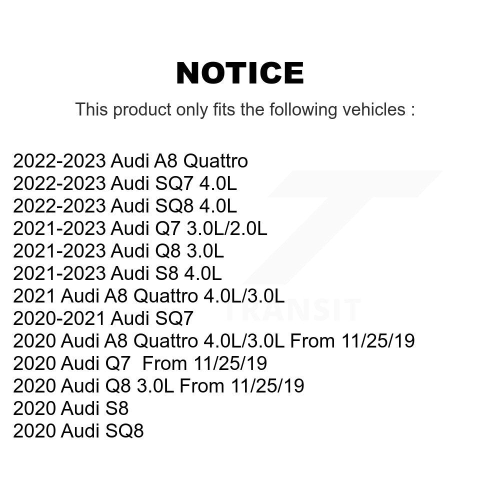 Rear Ceramic Disc Brake Pads And Wear Sensors Kit For Audi Q7 Q8 SQ8 SQ7 A8 Quattro S8 KTW-101744