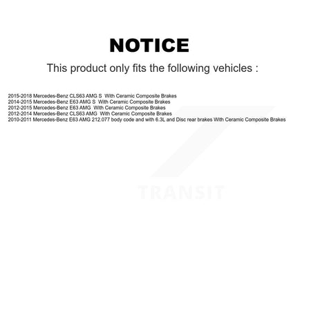 Front Rear Ceramic Disc Brake Pad Wear Sensor Kit (5Pc) For Mercedes-Benz E63 AMG S CLS63 KTW-101790