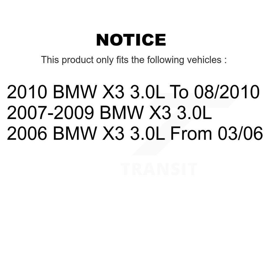 Front Ceramic Disc Brake Pads And Wear Sensors Kit For BMW X3 3.0L KTW-101832