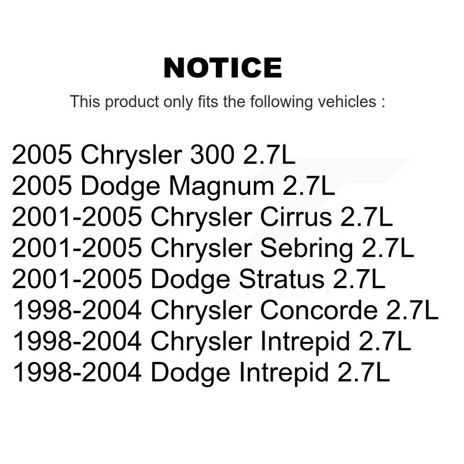 Ignition Coil MPS-MF199 For Chrysler Sebring 300 Dodge Intrepid Magnum Concorde Stratus Cirrus 2.7L