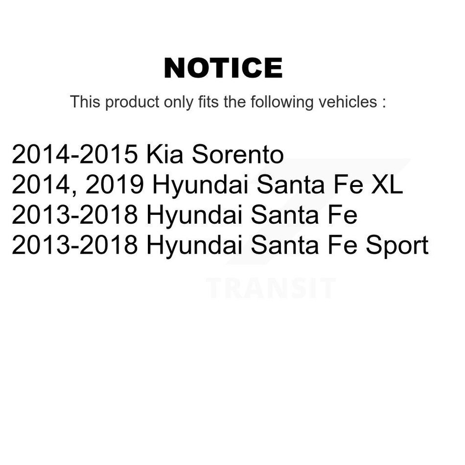 Rear Parking Brake Shoe NB-1042B For Hyundai Santa Fe Sport Kia Sorento XL