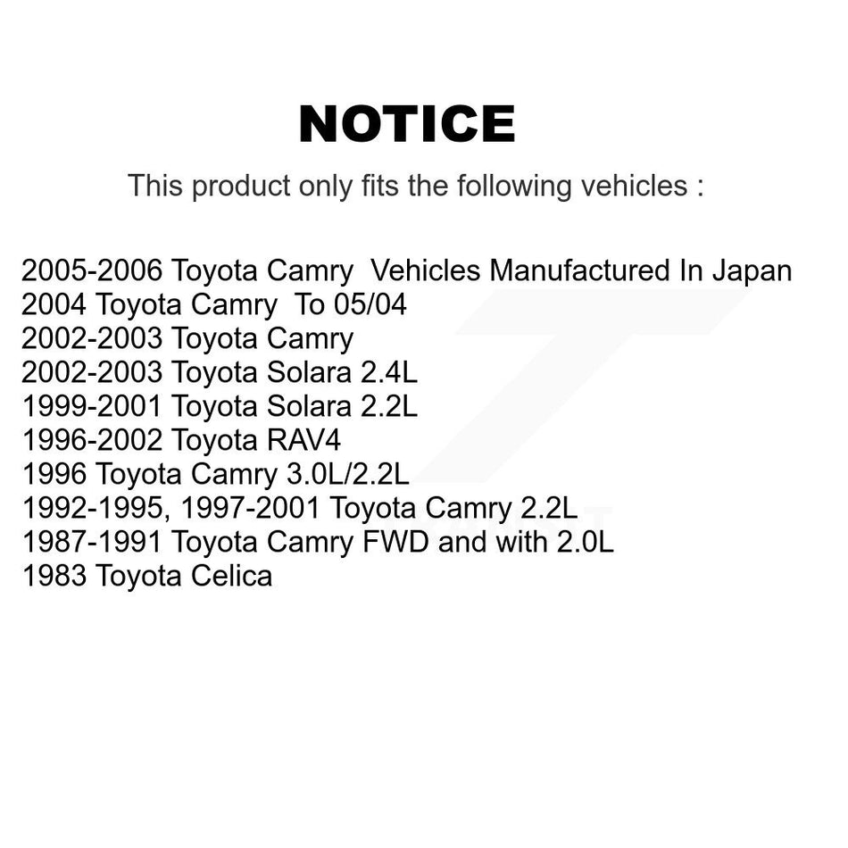 Rear Drum Brake Shoe NB-528B For Toyota Camry RAV4 Solara Celica