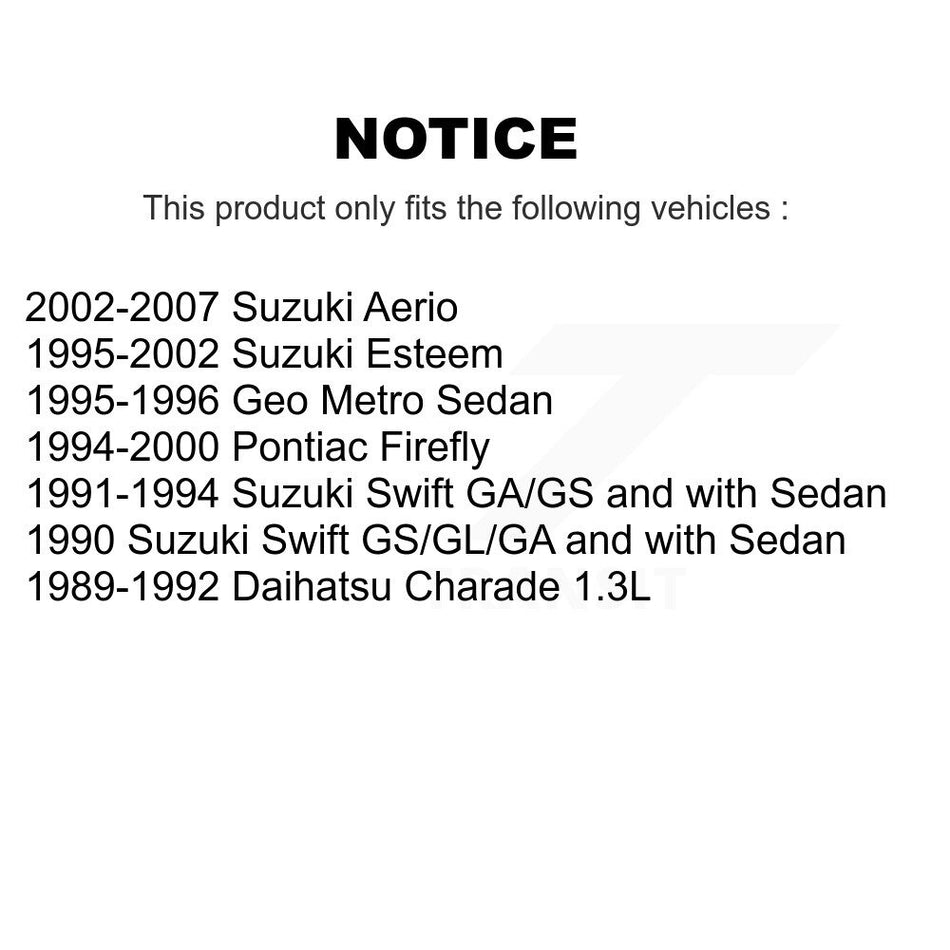 Rear Drum Brake Shoe NB-630B For Suzuki Aerio Geo Metro Esteem Swift Daihatsu Charade Pontiac Firefly