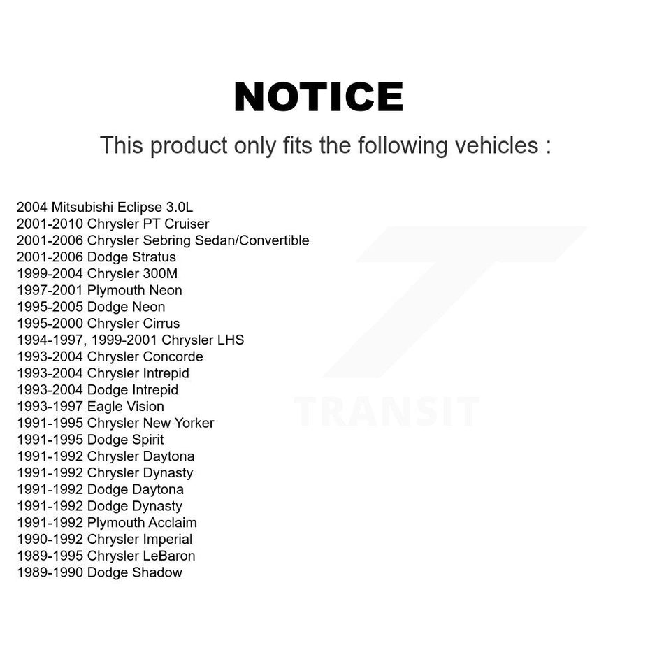 Rear Parking Brake Shoe NB-643B For Chrysler PT Cruiser Sebring Dodge Neon Intrepid Concorde 300M