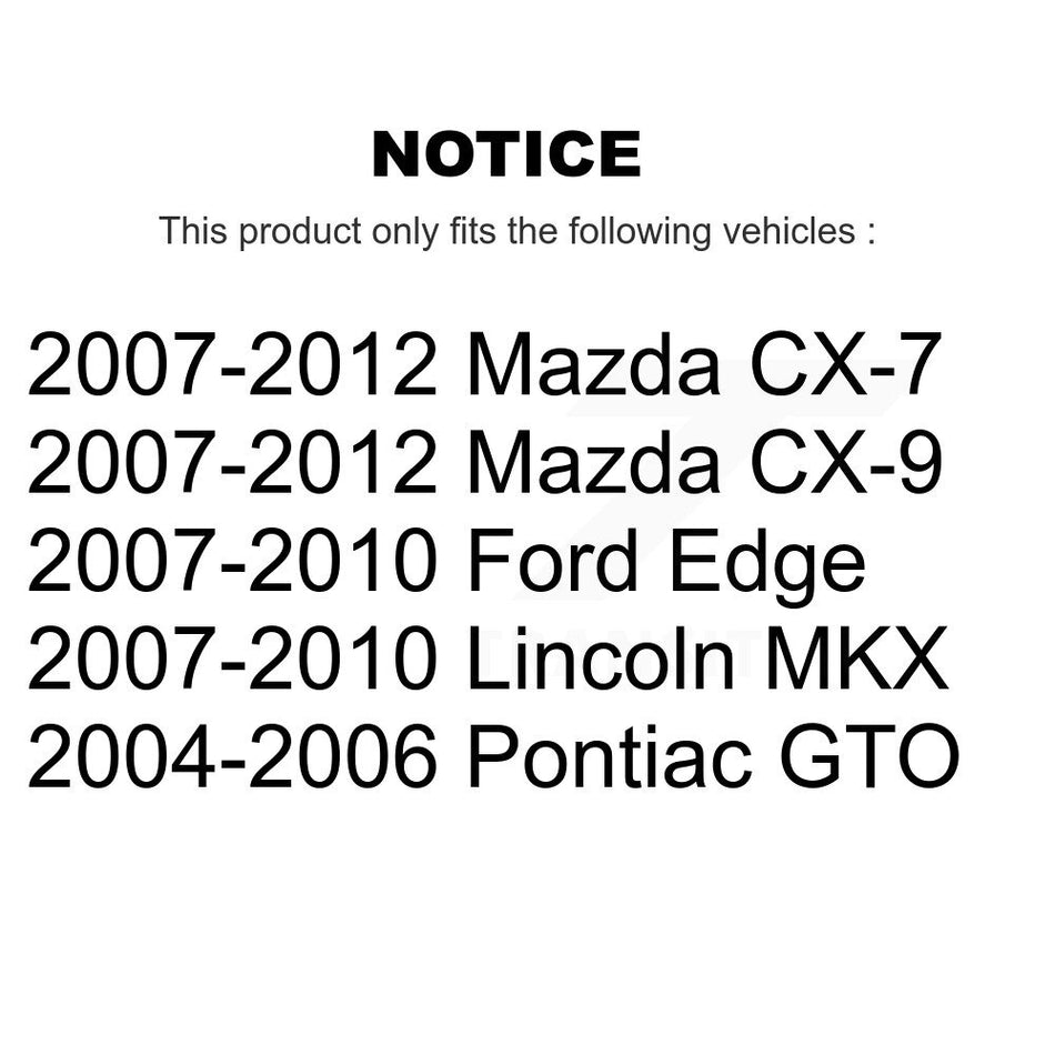 Rear Parking Brake Shoe NB-957B For Ford Edge Mazda CX-7 CX-9 Lincoln MKX Pontiac GTO