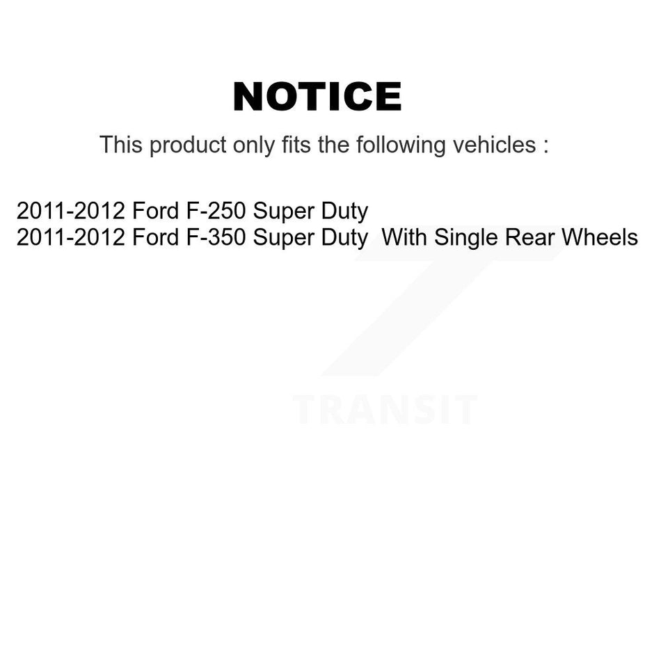 Rear Parking Brake Shoe NB-990B For 2011-2012 Ford F-350 Super Duty F-250