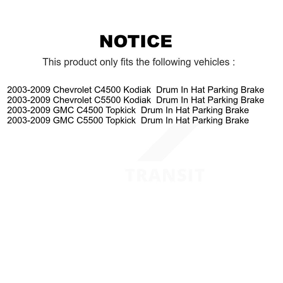 Rear Semi-Metallic Disc Brake Pads NWF-ASD1064 For GMC Chevrolet C4500 Kodiak C5500 Topkick