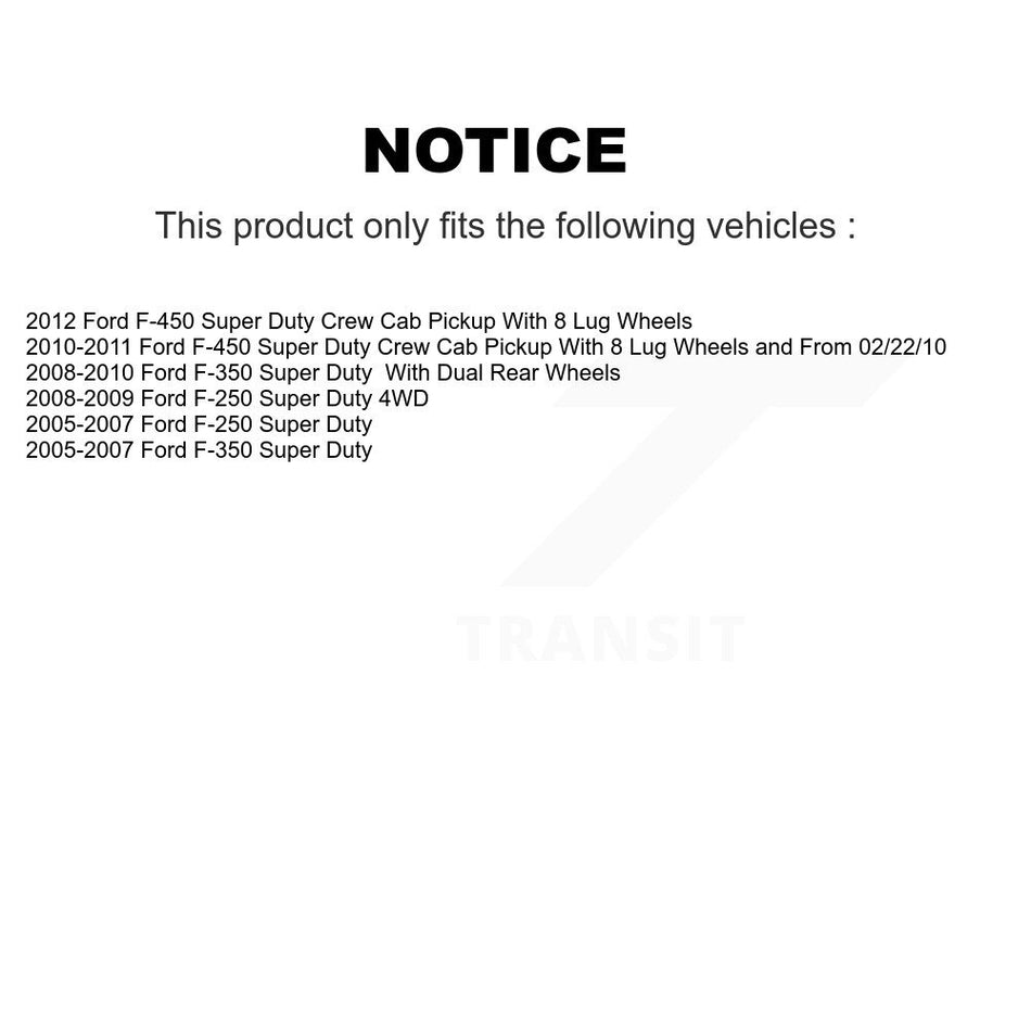 Front Semi-Metallic Disc Brake Pads NWF-ASD1069 For Ford F-350 Super Duty F-250 F-450