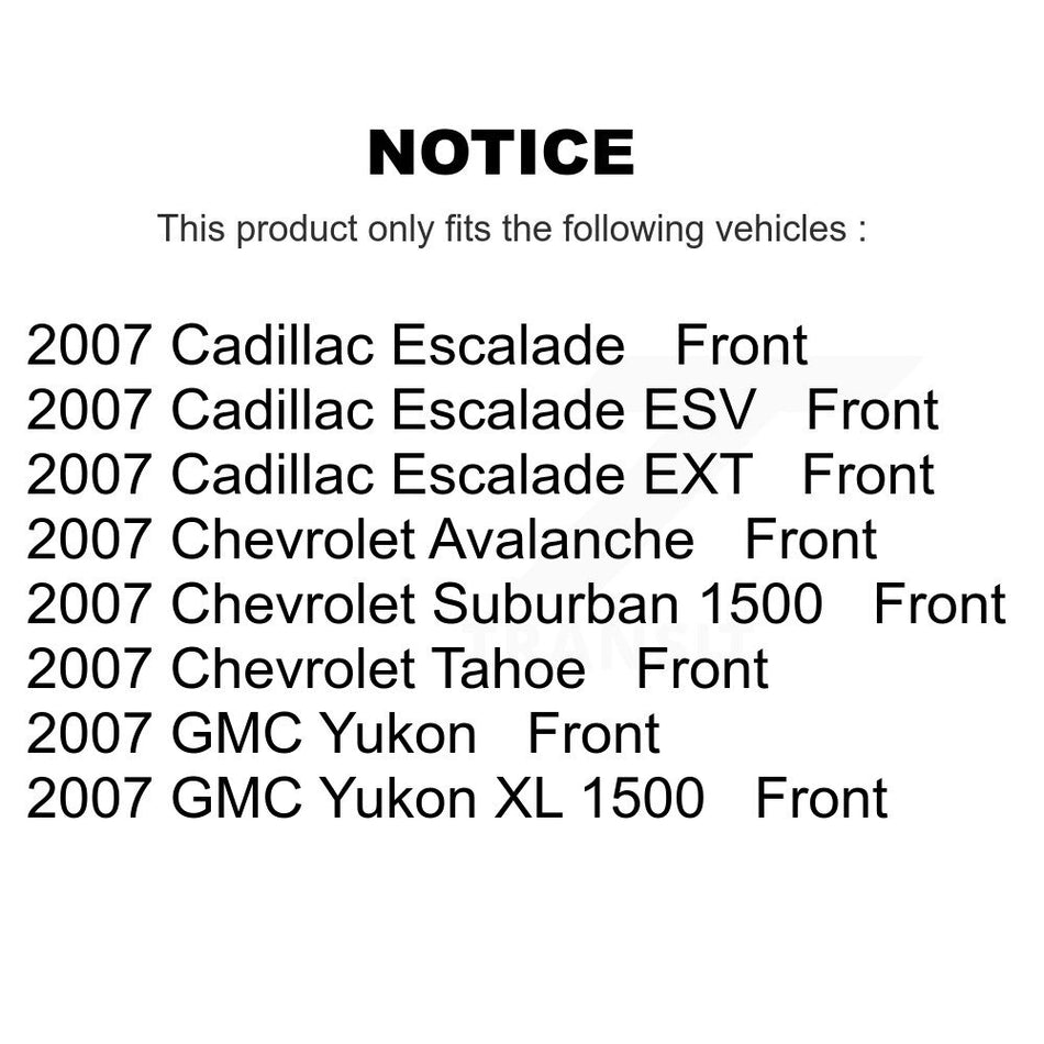 Front Semi-Metallic Disc Brake Pads NWF-ASD1092 For 2007 Chevrolet Tahoe GMC Suburban 1500 Yukon Cadillac Avalanche XL Escalade ESV EXT