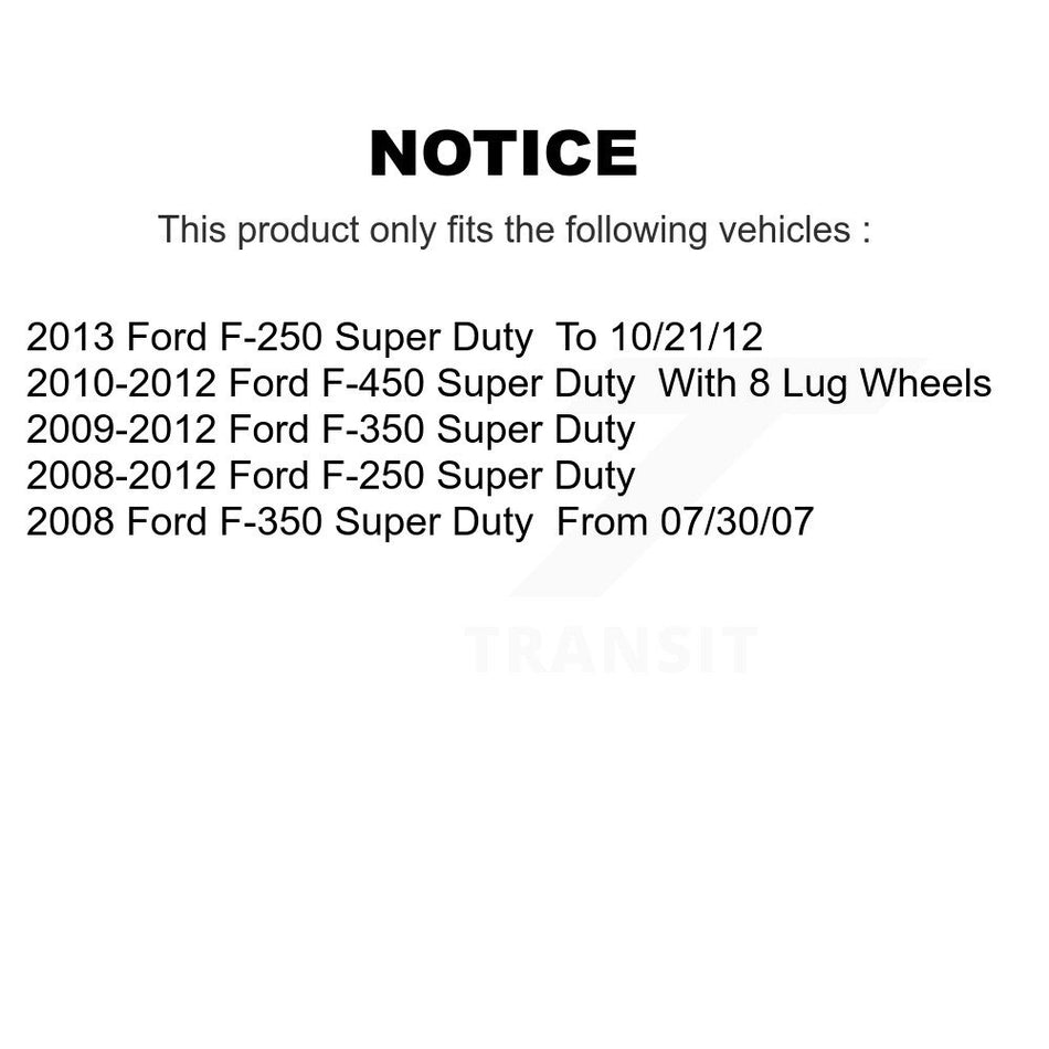 Rear Semi-Metallic Disc Brake Pads NWF-ASD1334 For Ford F-350 Super Duty F-250 F-450