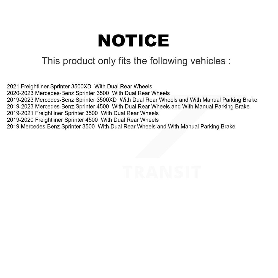 Rear Semi-Metallic Disc Brake Pads NWF-ASD2236 For Mercedes-Benz Sprinter 3500 4500 3500XD