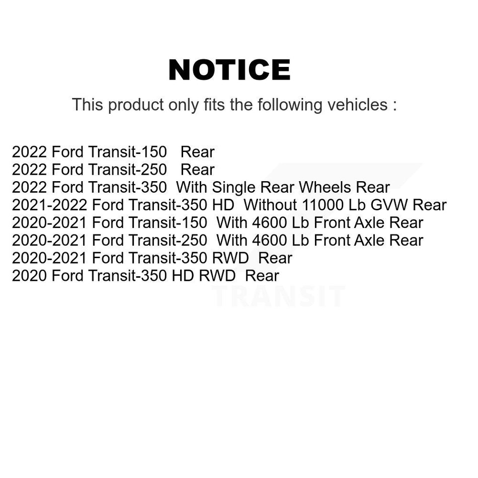 Rear Semi-Metallic Disc Brake Pads NWF-ASD2280 For Ford Transit-250 Transit-350 Transit-150 HD