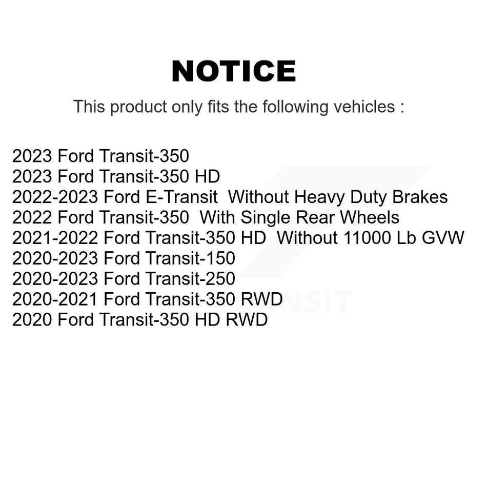 Rear Semi-Metallic Disc Brake Pads NWF-ASD2280 For Ford Transit-250 Transit-350 Transit-150 HD