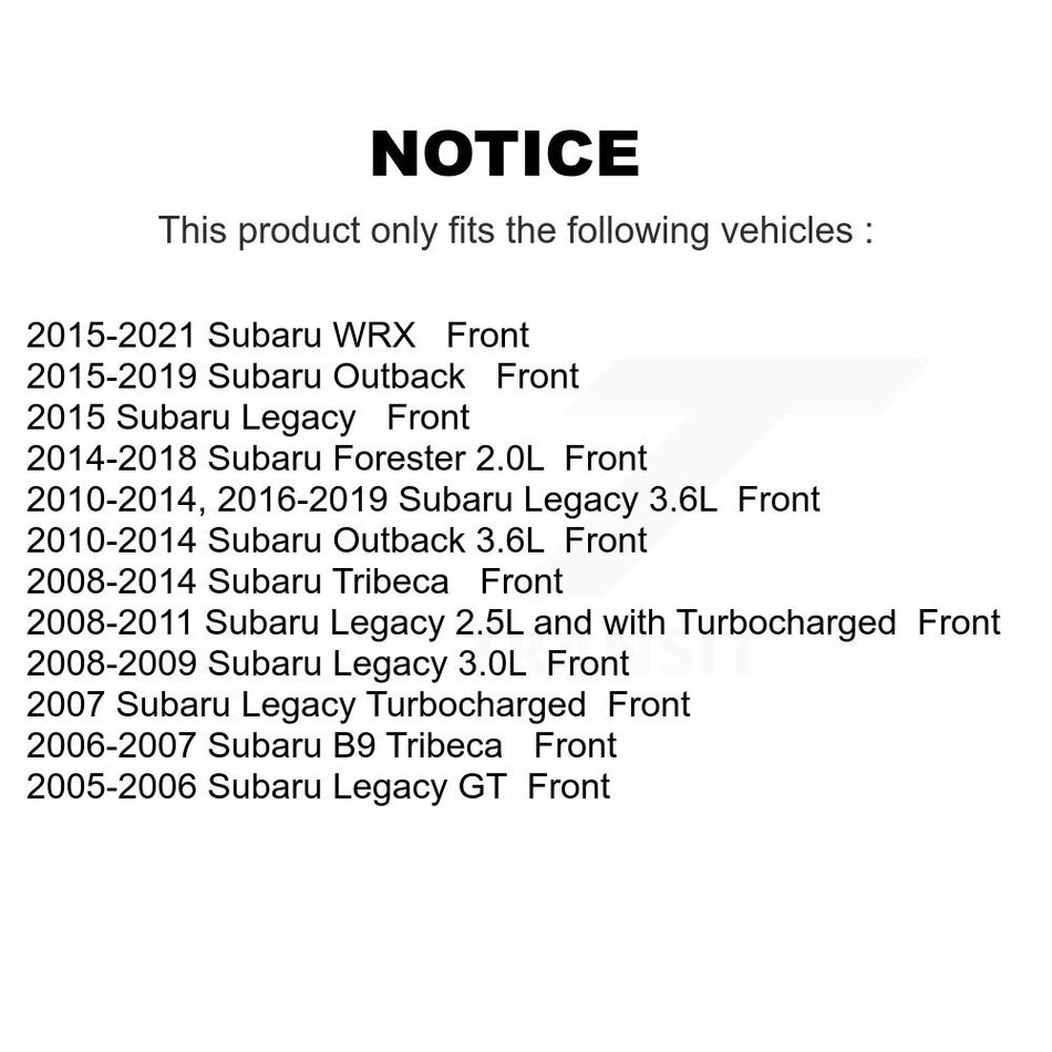 Front Ceramic Disc Brake Pads NWF-PRC1078 For Subaru Outback Forester Legacy WRX Tribeca B9