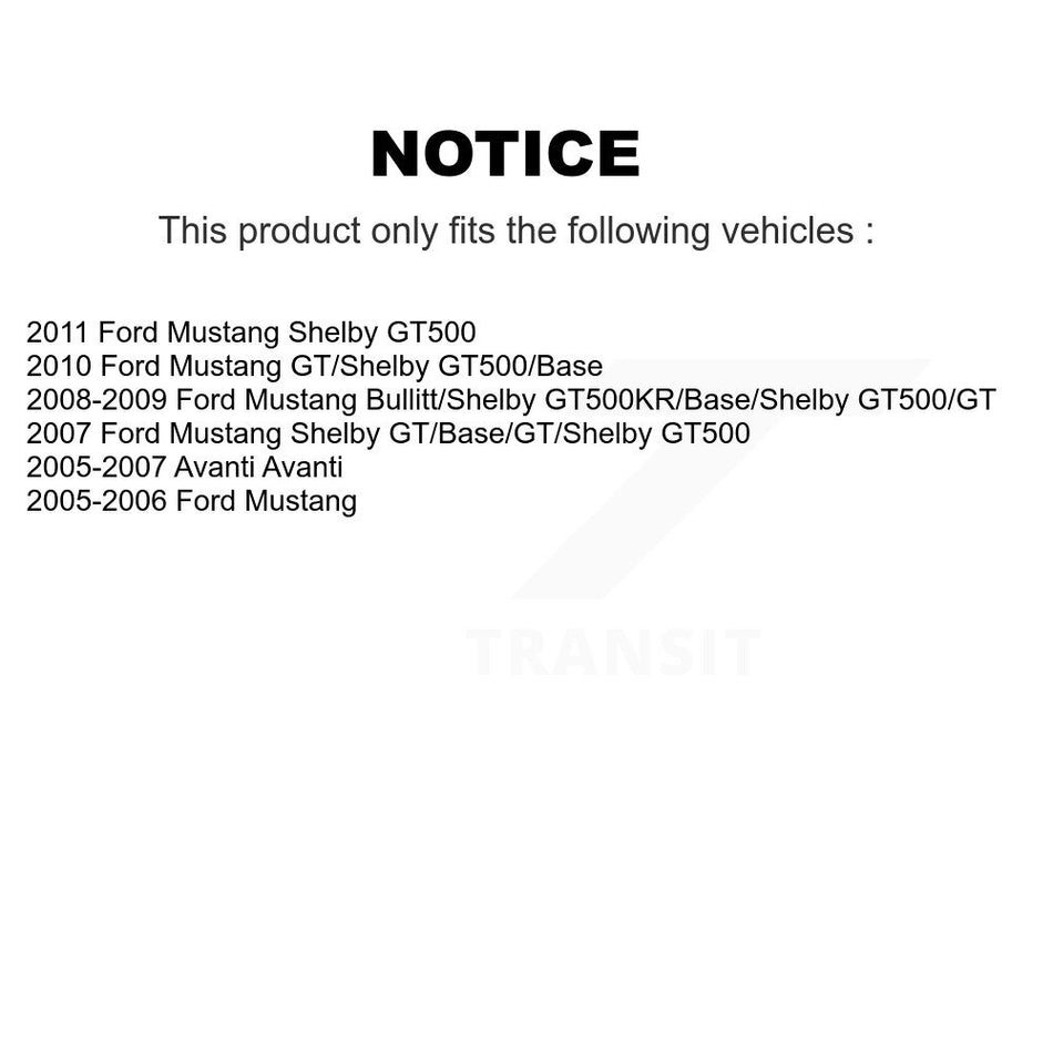 Rear Ceramic Disc Brake Pads NWF-PRC1082 For Ford Mustang Avanti