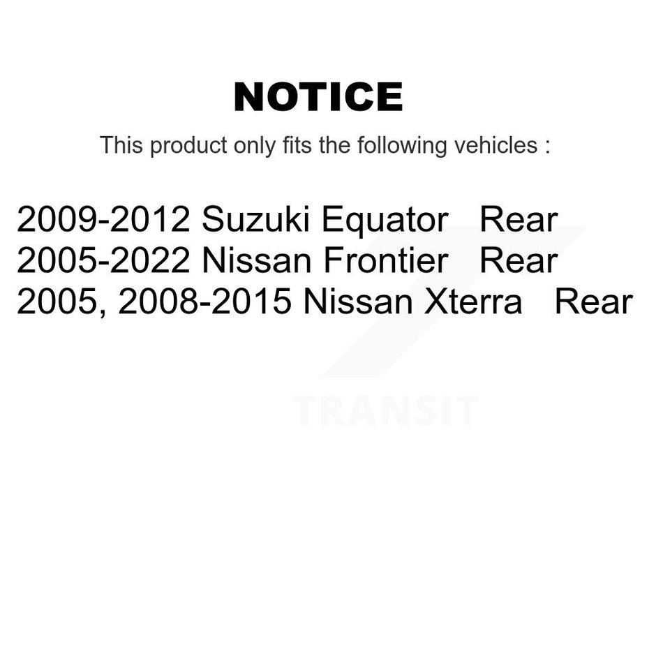 Rear Ceramic Disc Brake Pads NWF-PRC1100 For Nissan Frontier Xterra Suzuki Equator