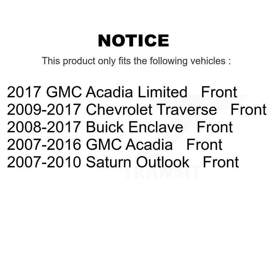 Front Ceramic Disc Brake Pads NWF-PRC1169A For Chevrolet Traverse GMC Acadia Buick Enclave Saturn Outlook Limited