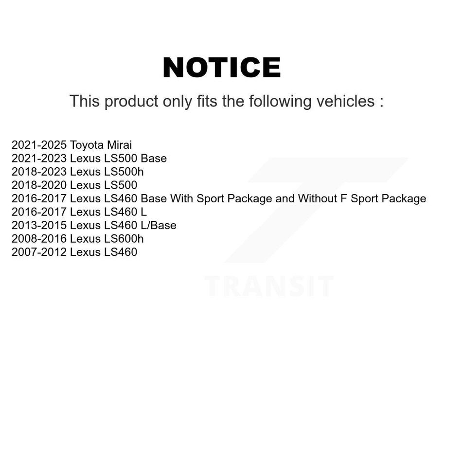 Front Ceramic Disc Brake Pads NWF-PRC1282 For Lexus LS460 LS500 LS600h Toyota Mirai LS500h